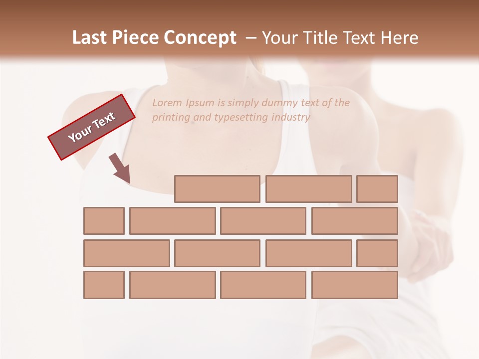 A Woman In A White Tank Top Is Doing Yoga PowerPoint Template