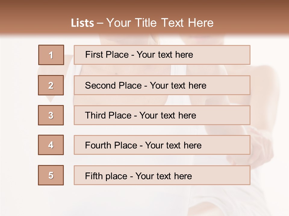 A Woman In A White Tank Top Is Doing Yoga PowerPoint Template