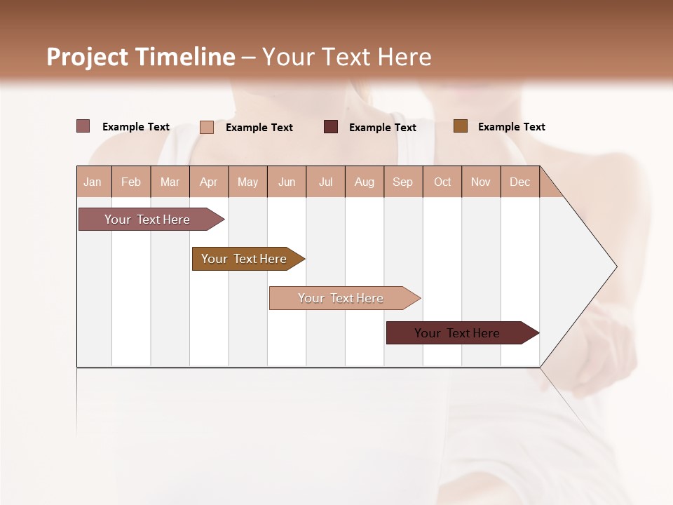 A Woman In A White Tank Top Is Doing Yoga PowerPoint Template