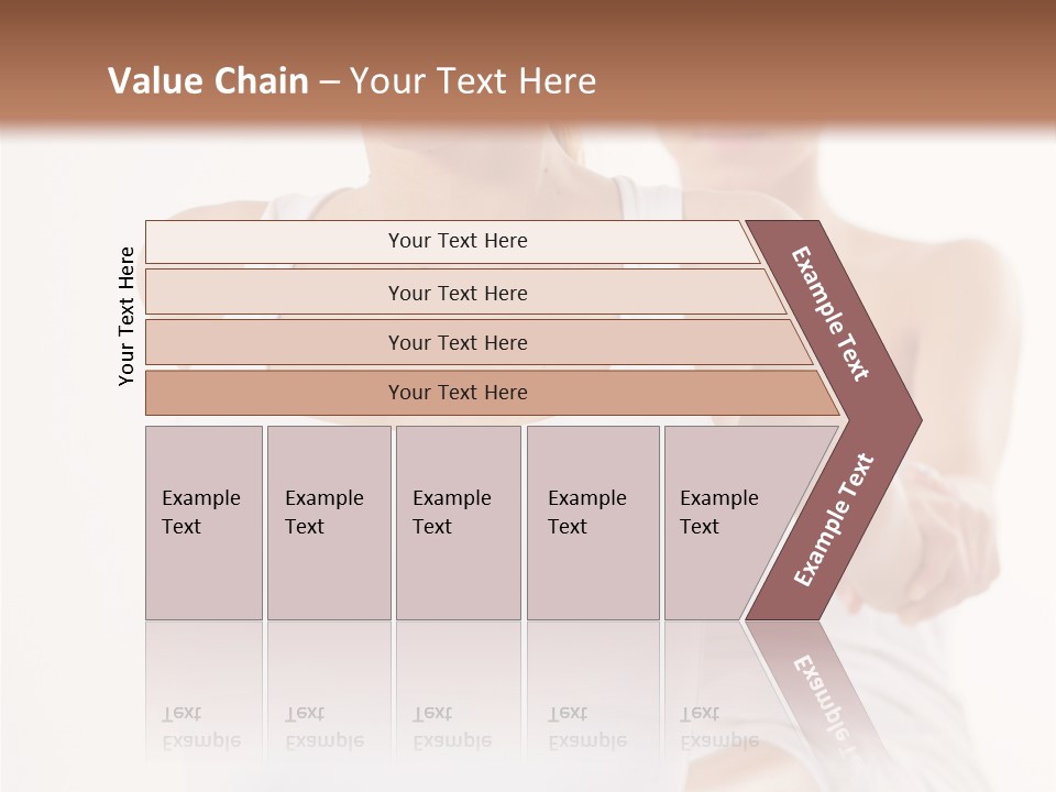 A Woman In A White Tank Top Is Doing Yoga PowerPoint Template