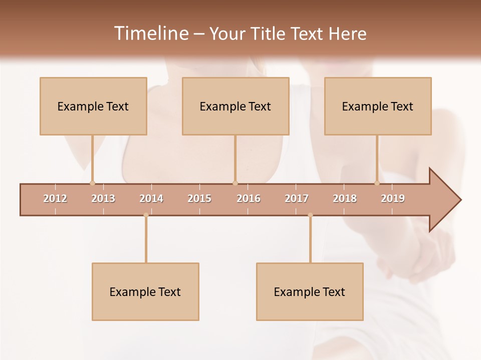 A Woman In A White Tank Top Is Doing Yoga PowerPoint Template