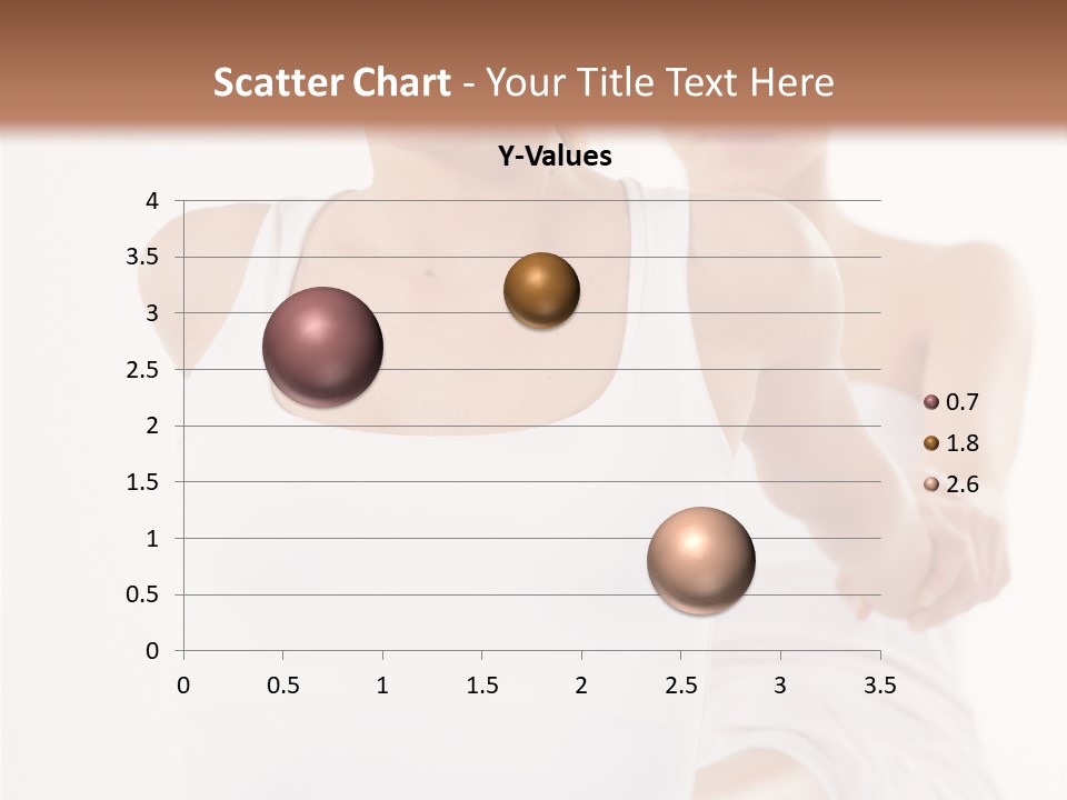 A Woman In A White Tank Top Is Doing Yoga PowerPoint Template