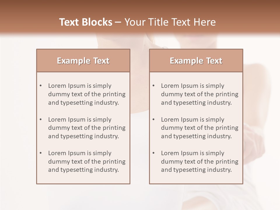 A Woman In A White Tank Top Is Doing Yoga PowerPoint Template