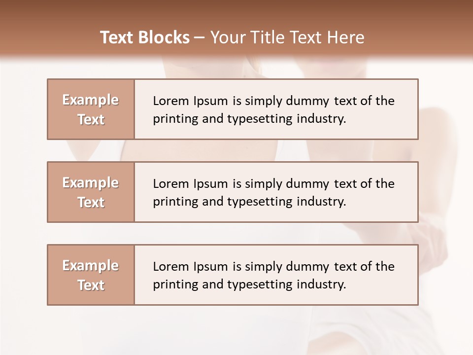 A Woman In A White Tank Top Is Doing Yoga PowerPoint Template