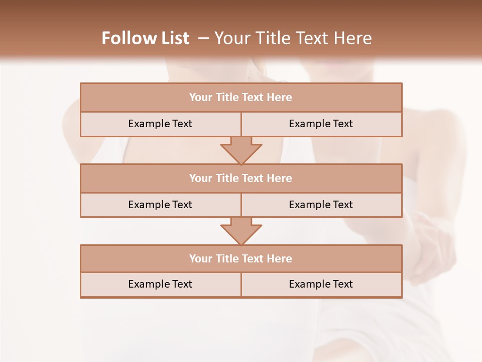 A Woman In A White Tank Top Is Doing Yoga PowerPoint Template