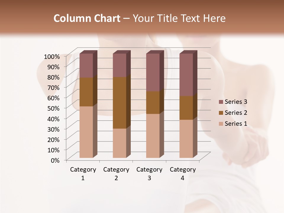 A Woman In A White Tank Top Is Doing Yoga PowerPoint Template