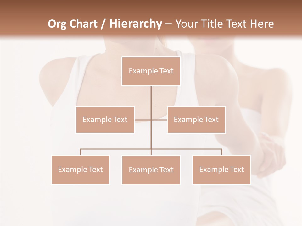 A Woman In A White Tank Top Is Doing Yoga PowerPoint Template