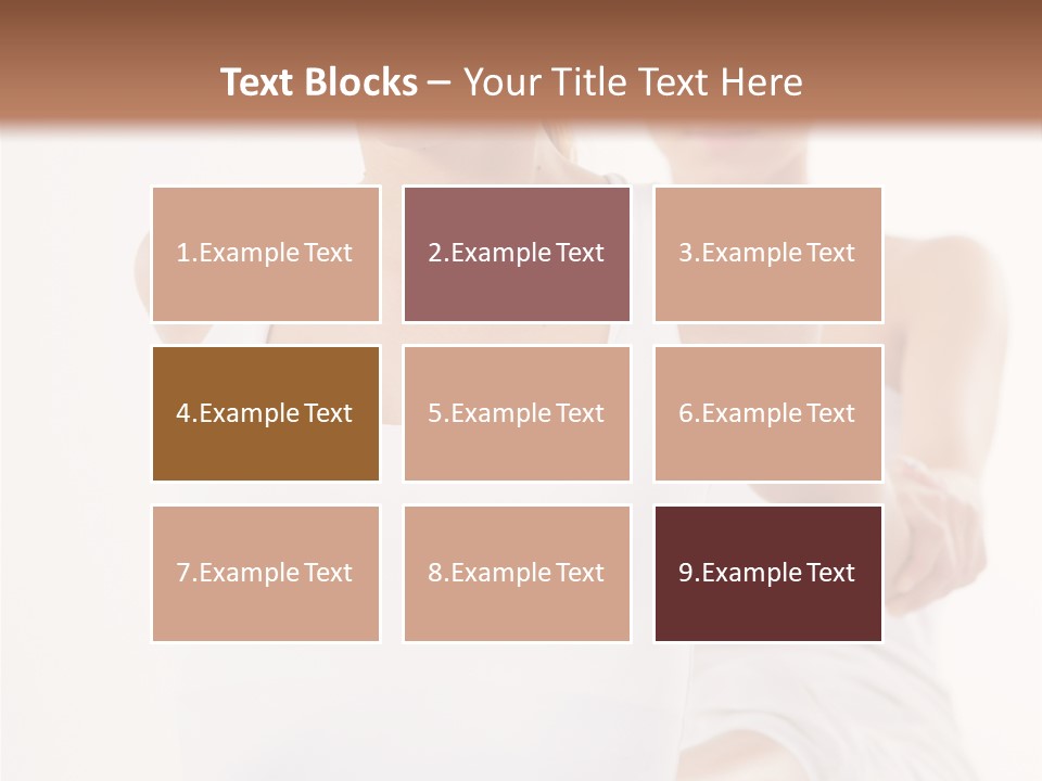 A Woman In A White Tank Top Is Doing Yoga PowerPoint Template