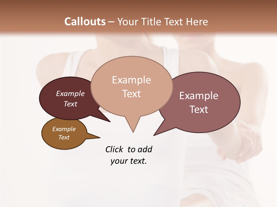 A Woman In A White Tank Top Is Doing Yoga PowerPoint Template