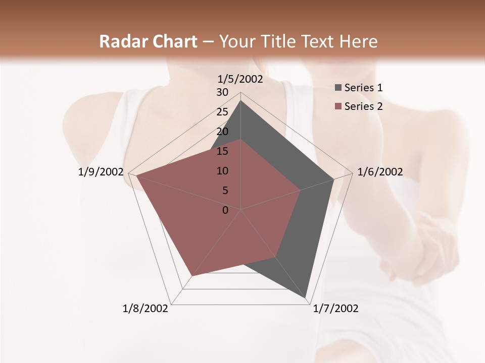 A Woman In A White Tank Top Is Doing Yoga PowerPoint Template