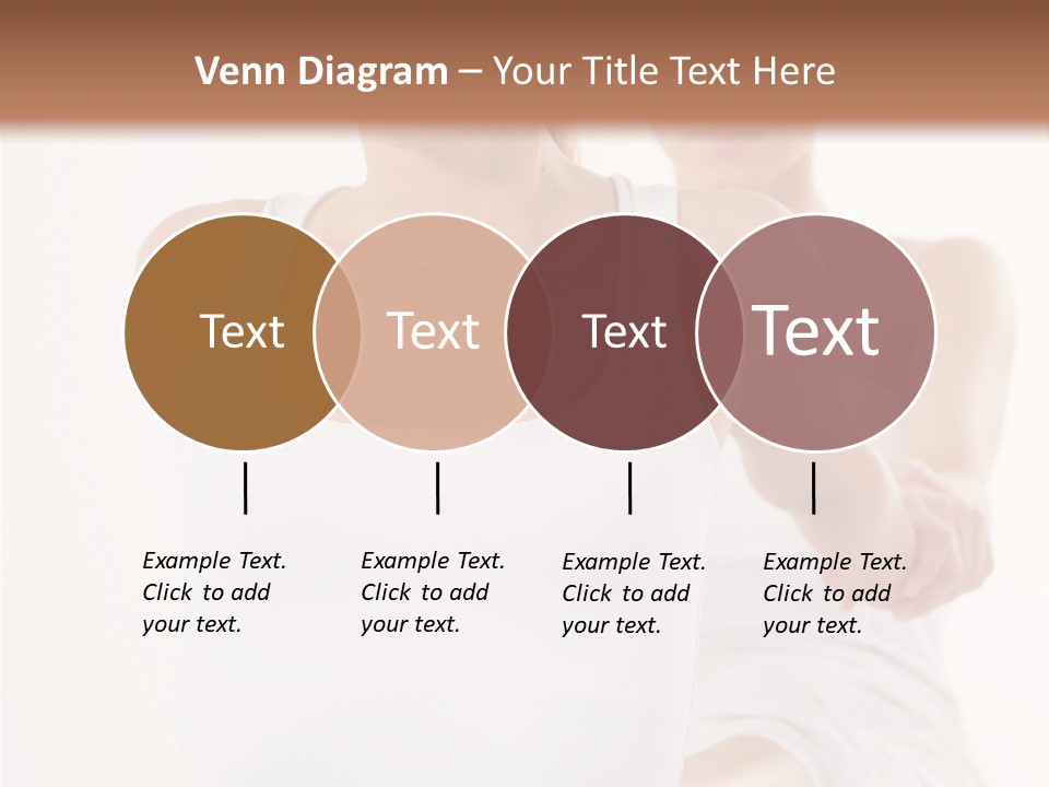 A Woman In A White Tank Top Is Doing Yoga PowerPoint Template