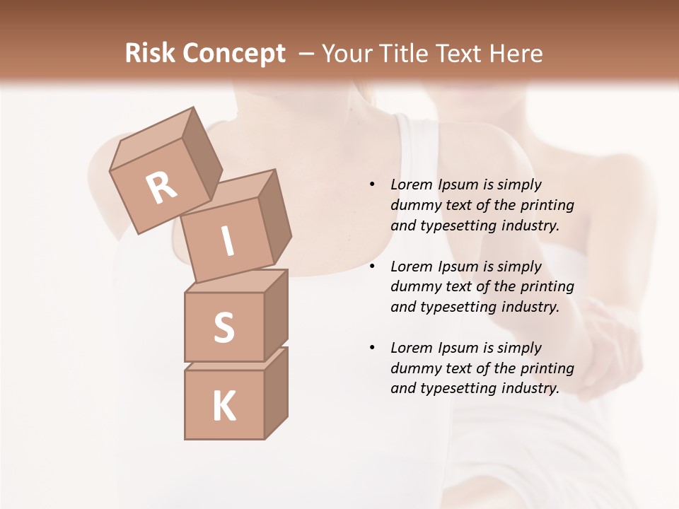 A Woman In A White Tank Top Is Doing Yoga PowerPoint Template