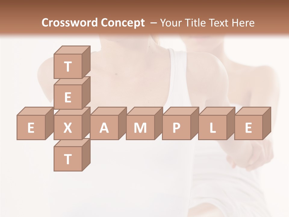 A Woman In A White Tank Top Is Doing Yoga PowerPoint Template