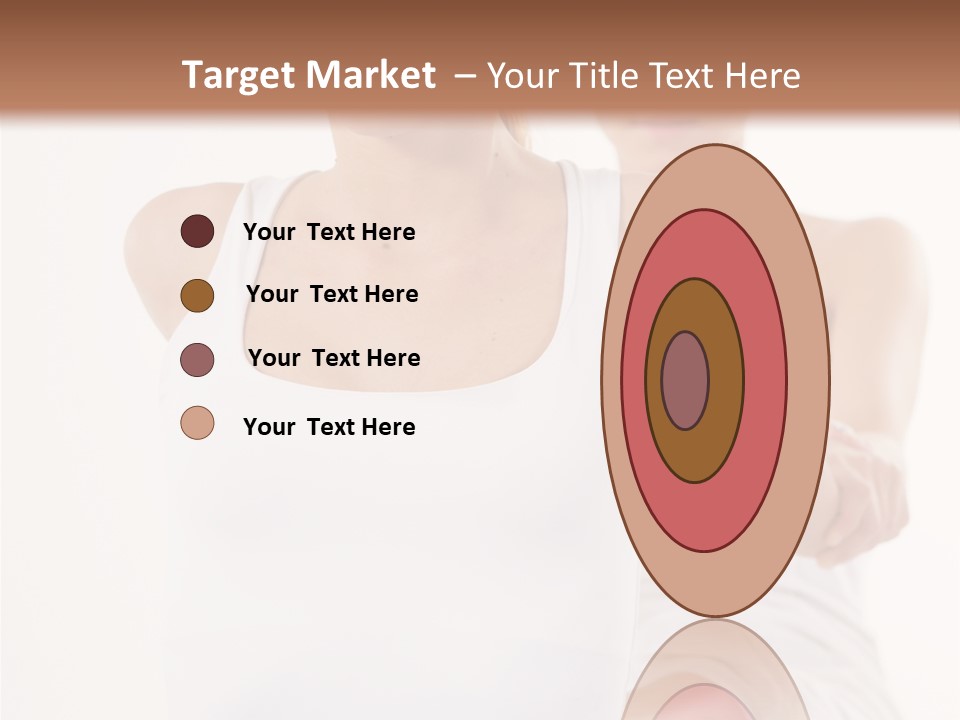 A Woman In A White Tank Top Is Doing Yoga PowerPoint Template