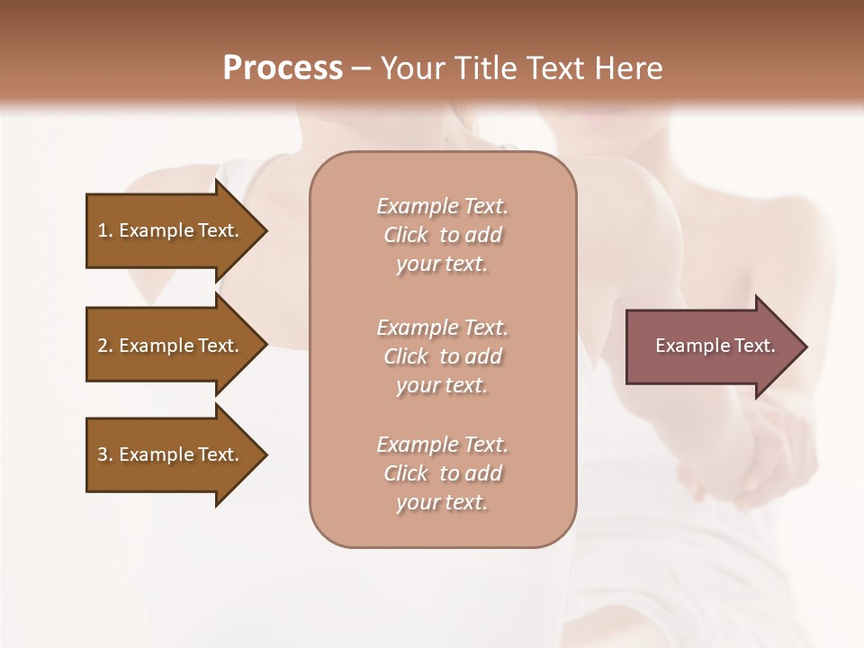 A Woman In A White Tank Top Is Doing Yoga PowerPoint Template