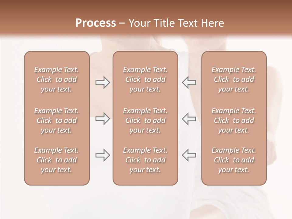A Woman In A White Tank Top Is Doing Yoga PowerPoint Template