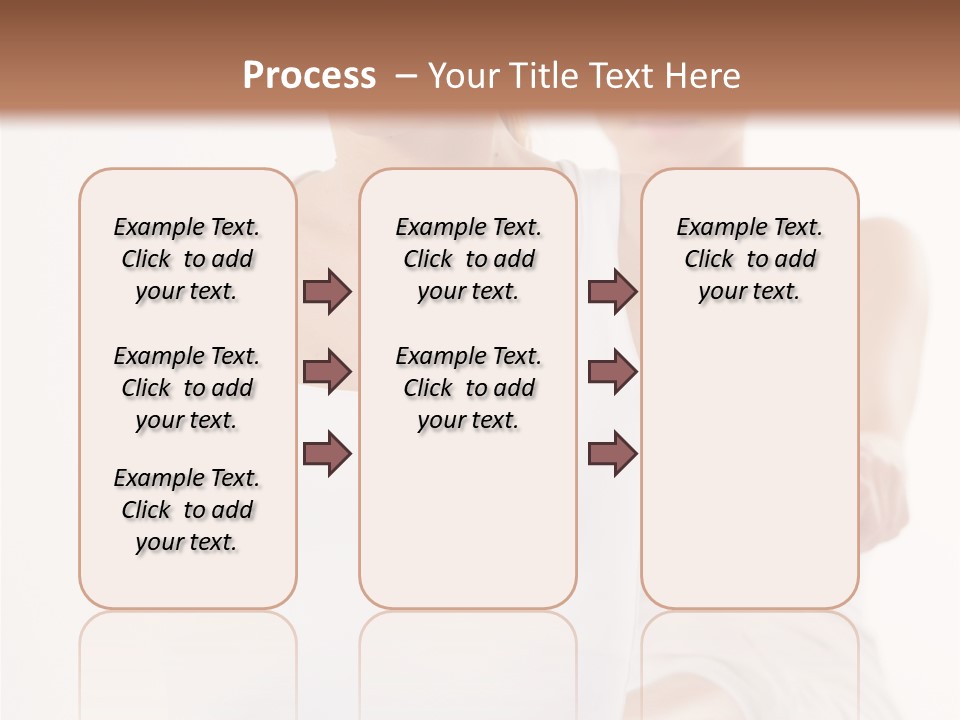 A Woman In A White Tank Top Is Doing Yoga PowerPoint Template