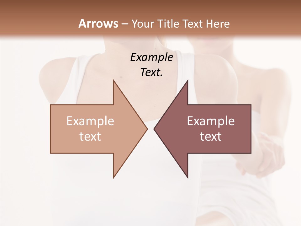 A Woman In A White Tank Top Is Doing Yoga PowerPoint Template