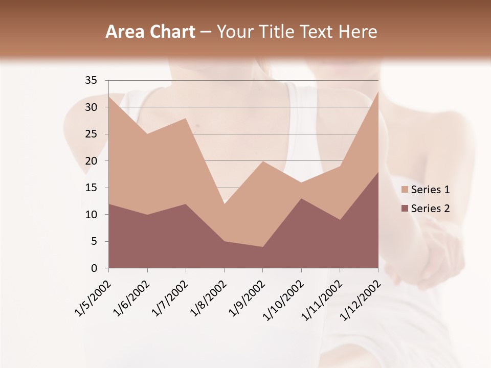 A Woman In A White Tank Top Is Doing Yoga PowerPoint Template