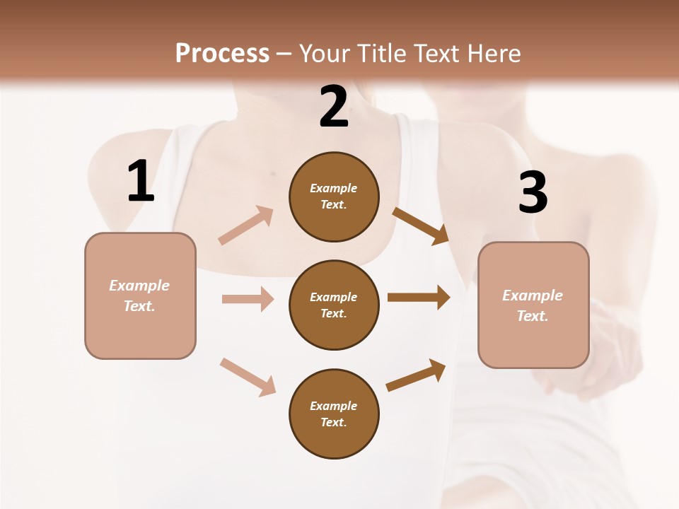 A Woman In A White Tank Top Is Doing Yoga PowerPoint Template