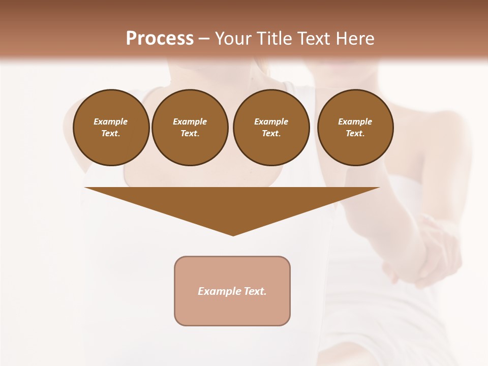 A Woman In A White Tank Top Is Doing Yoga PowerPoint Template