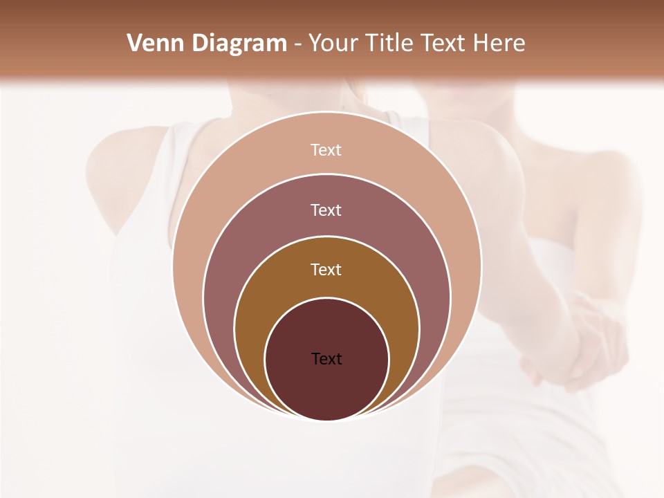 A Woman In A White Tank Top Is Doing Yoga PowerPoint Template
