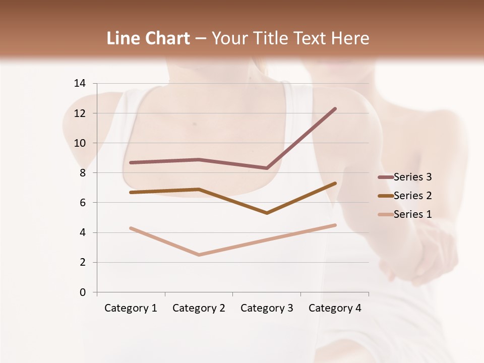 A Woman In A White Tank Top Is Doing Yoga PowerPoint Template