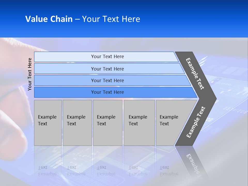A Person Using A Tablet With A Finger On It PowerPoint Template