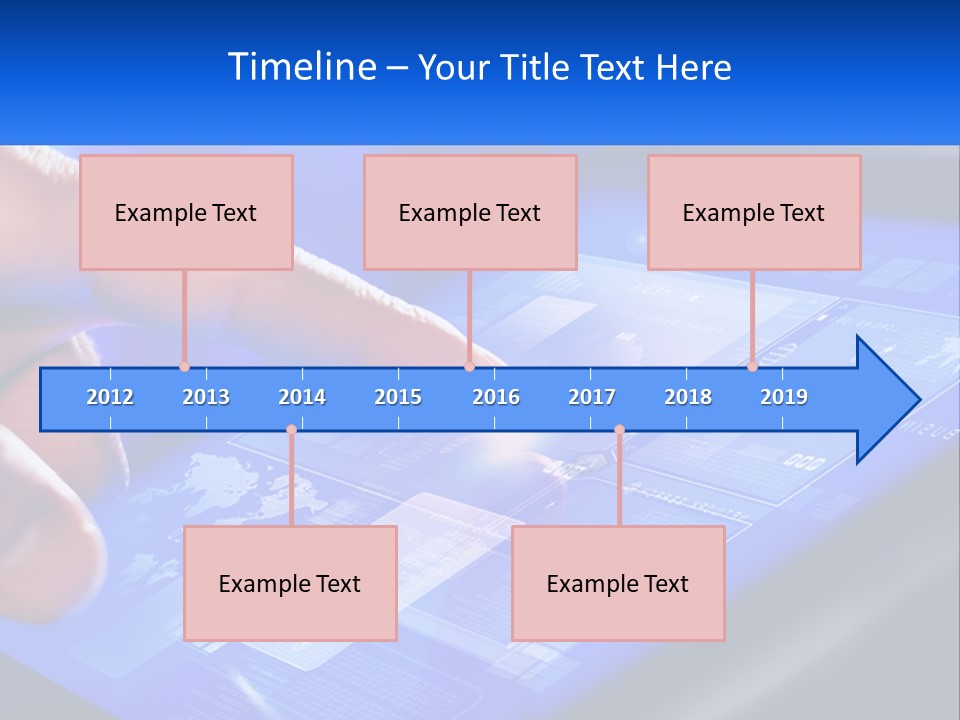 A Person Using A Tablet With A Finger On It PowerPoint Template