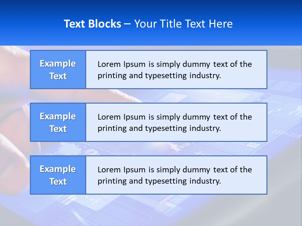 A Person Using A Tablet With A Finger On It PowerPoint Template