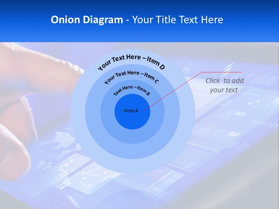 A Person Using A Tablet With A Finger On It PowerPoint Template