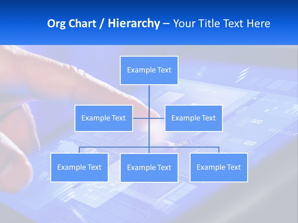 A Person Using A Tablet With A Finger On It PowerPoint Template