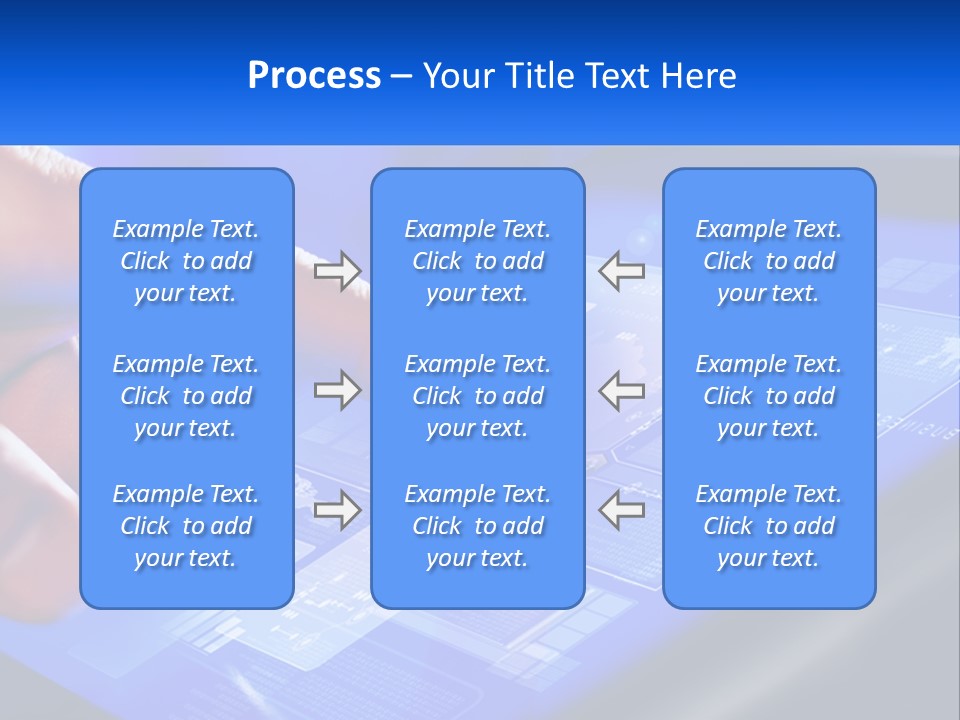 A Person Using A Tablet With A Finger On It PowerPoint Template