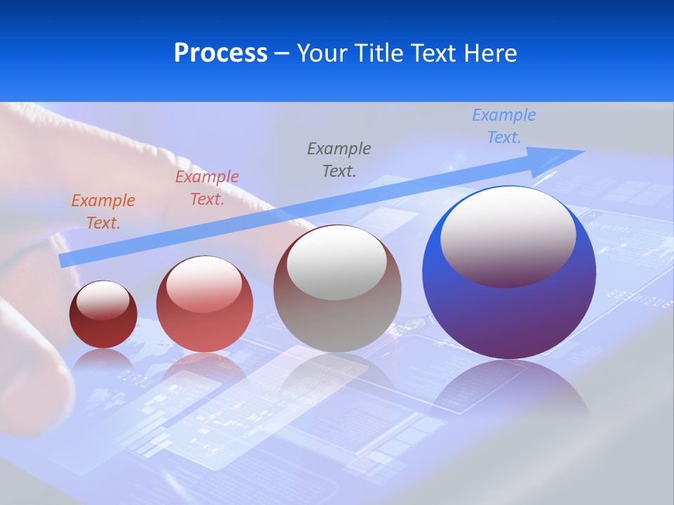 A Person Using A Tablet With A Finger On It PowerPoint Template