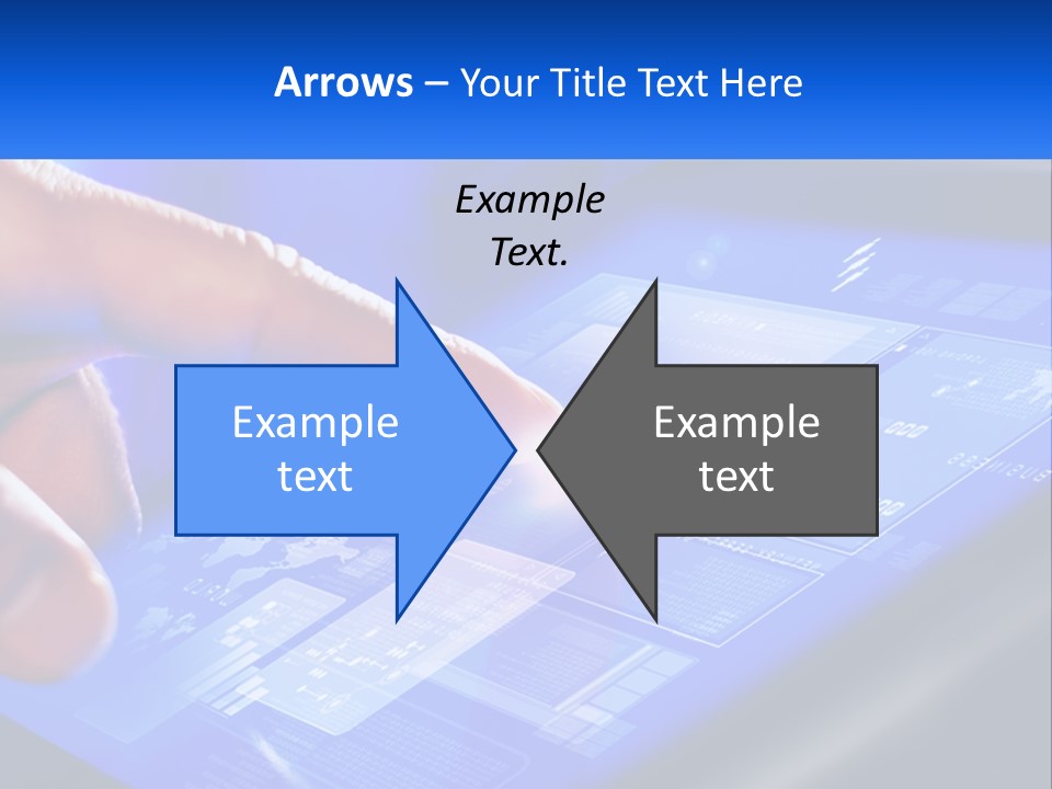 A Person Using A Tablet With A Finger On It PowerPoint Template