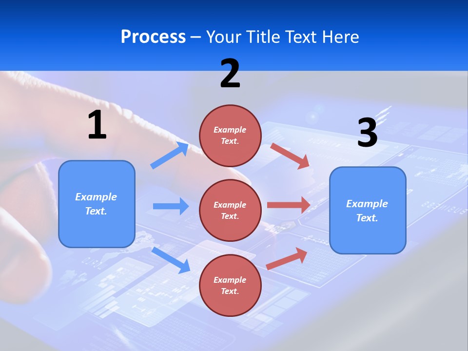 A Person Using A Tablet With A Finger On It PowerPoint Template