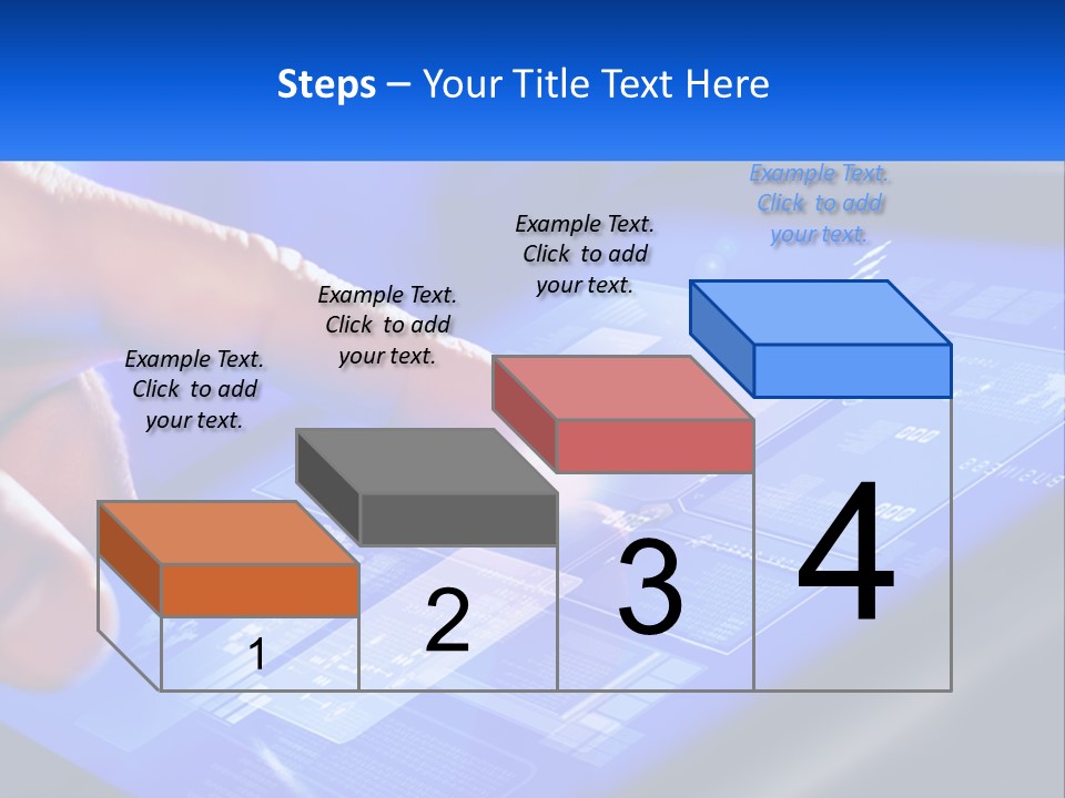 A Person Using A Tablet With A Finger On It PowerPoint Template