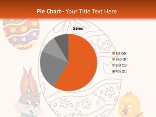 A Bunny With A Basket Of Eggs Next To An Easter Egg PowerPoint Template