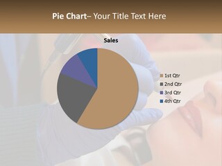 A Woman Getting Her Teeth Examined By A Dentist PowerPoint Template