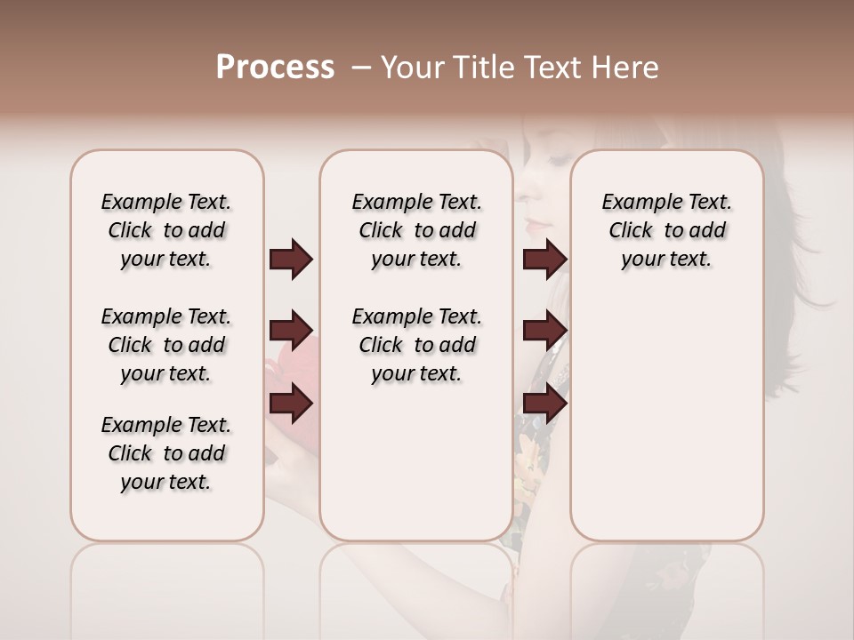 A Girl Holding A Heart With A Knife In Her Hand PowerPoint Template