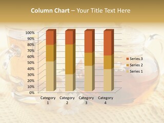 A Tea Pot And A Cup Of Tea On A Table PowerPoint Template
