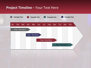 A Row Of Shopping Carts With Red Handles PowerPoint Template