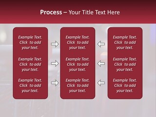 A Row Of Shopping Carts With Red Handles PowerPoint Template