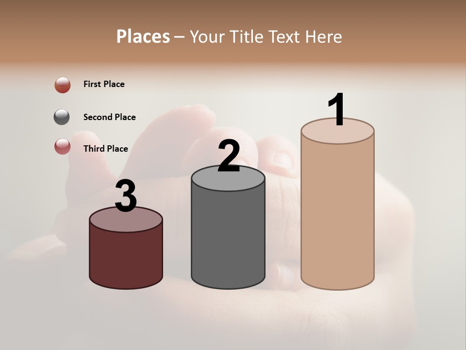 A Person Holding A Baby's Hand With The Words Name Of Presentation On It PowerPoint Template