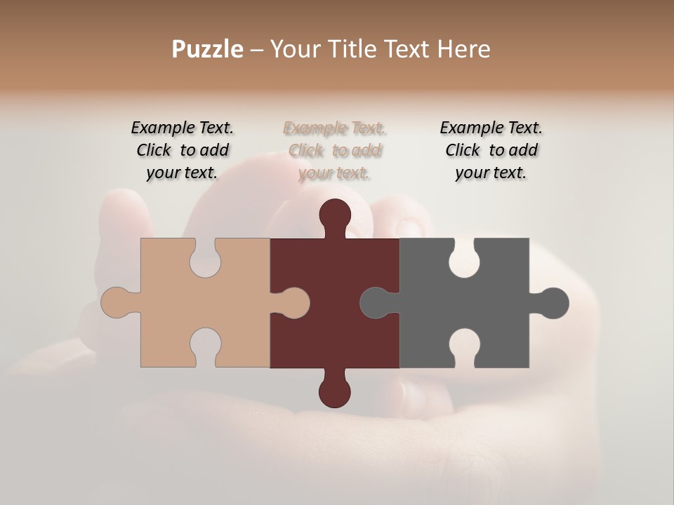 A Person Holding A Baby's Hand With The Words Name Of Presentation On It PowerPoint Template