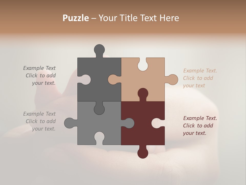 A Person Holding A Baby's Hand With The Words Name Of Presentation On It PowerPoint Template