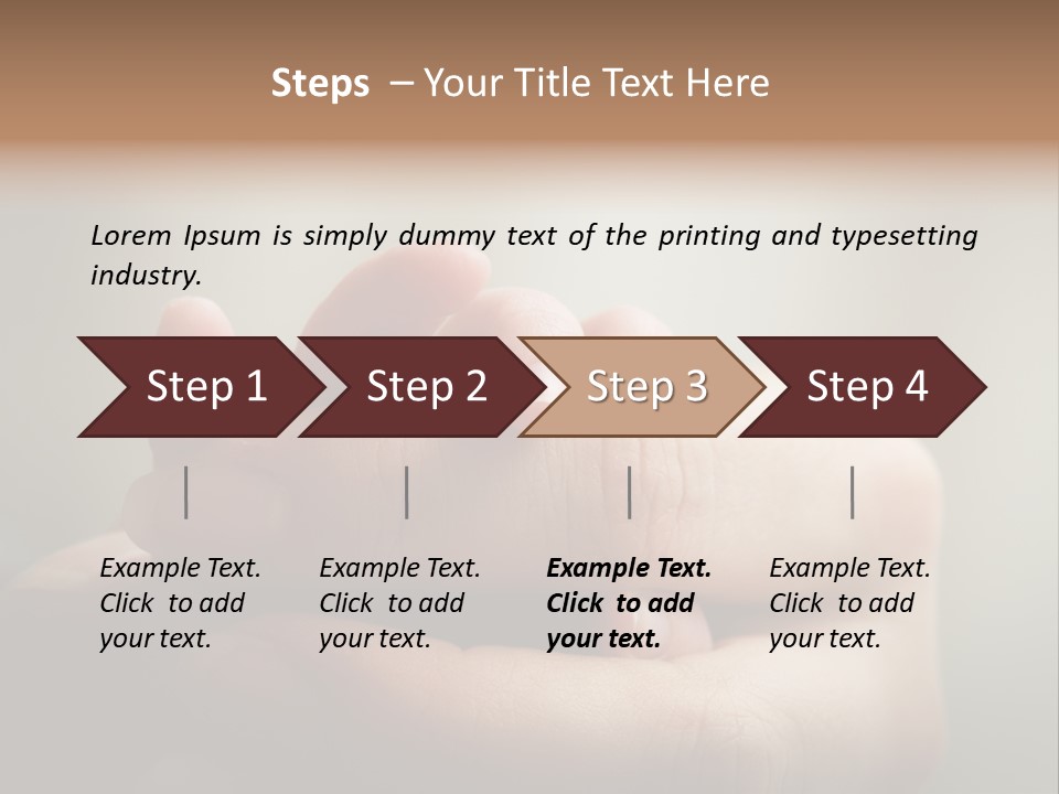 A Person Holding A Baby's Hand With The Words Name Of Presentation On It PowerPoint Template