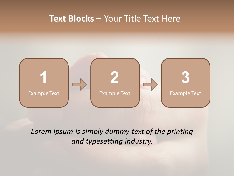 A Person Holding A Baby's Hand With The Words Name Of Presentation On It PowerPoint Template