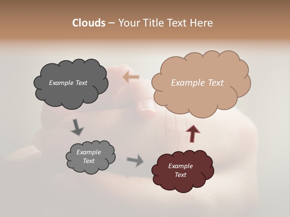 A Person Holding A Baby's Hand With The Words Name Of Presentation On It PowerPoint Template