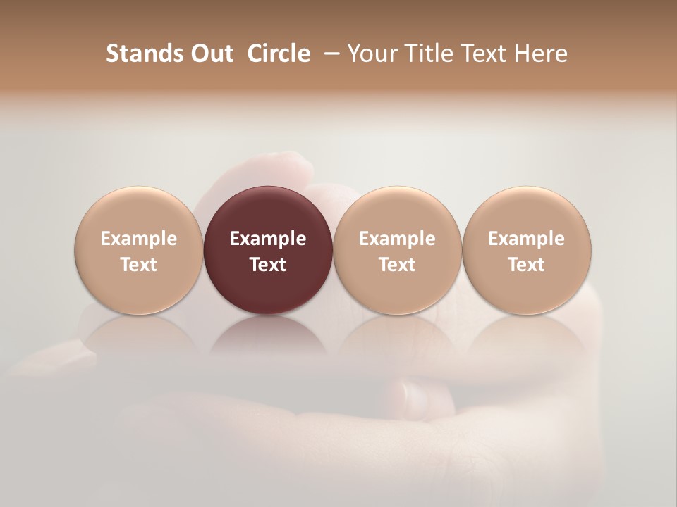 A Person Holding A Baby's Hand With The Words Name Of Presentation On It PowerPoint Template